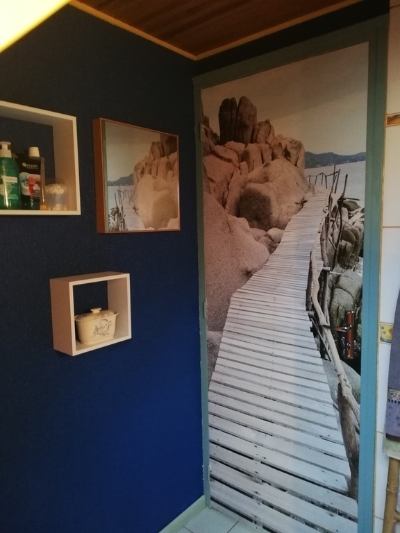 door of bathroom upstair