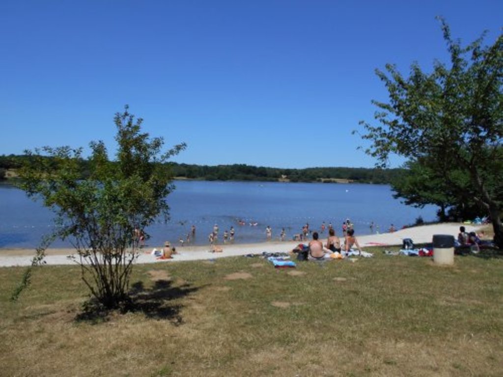 Aumée's lake 8 km from our house where you can swin and sail