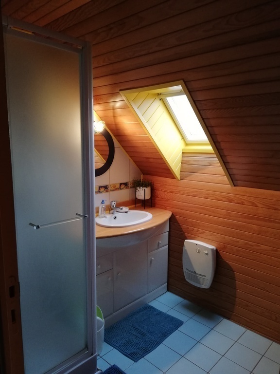 Upstair bathroom with shower