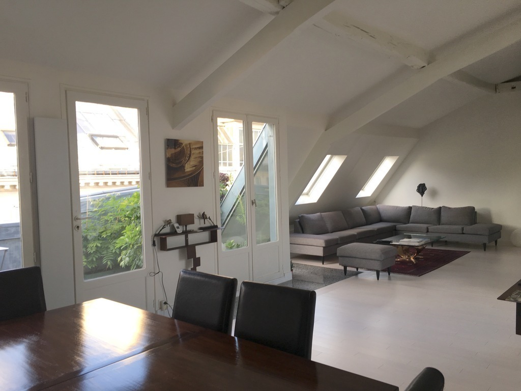 Living room view from kitchen bar