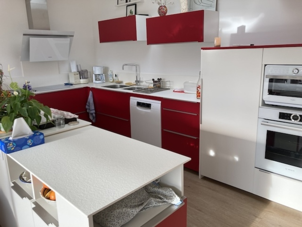 cuisine , vue sur jardin