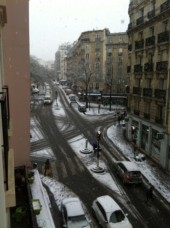 Belleville street at Christmas time (up the street)