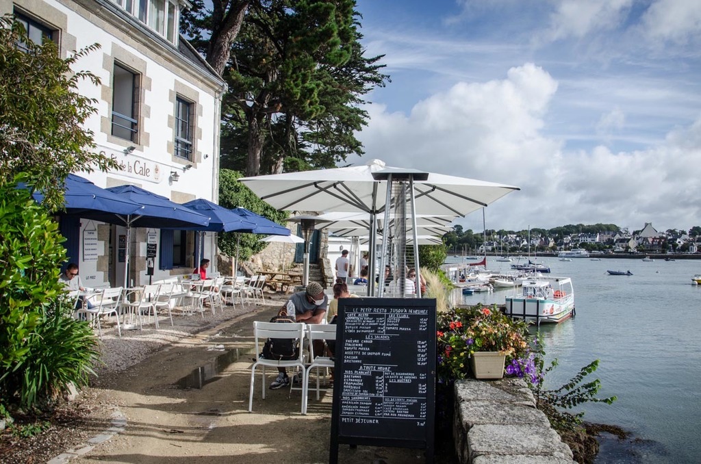 Small typical café by the sea in Ste Marine