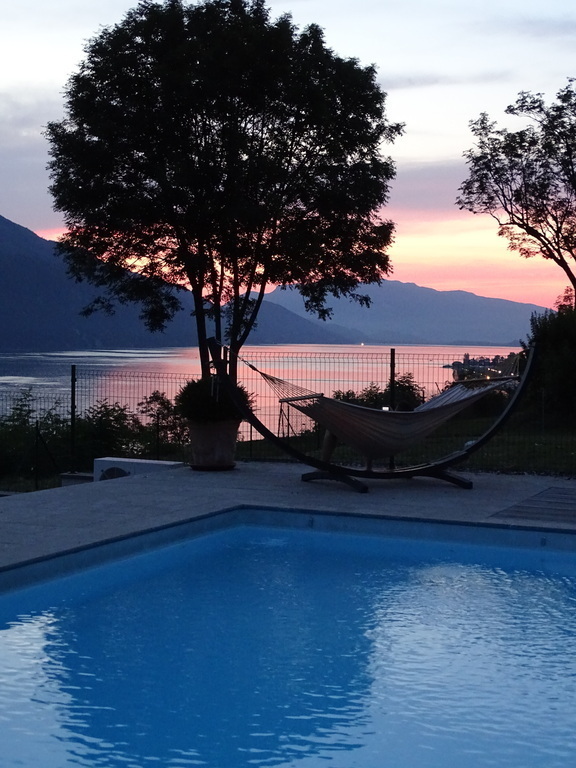 coucher de soleil sur le lac