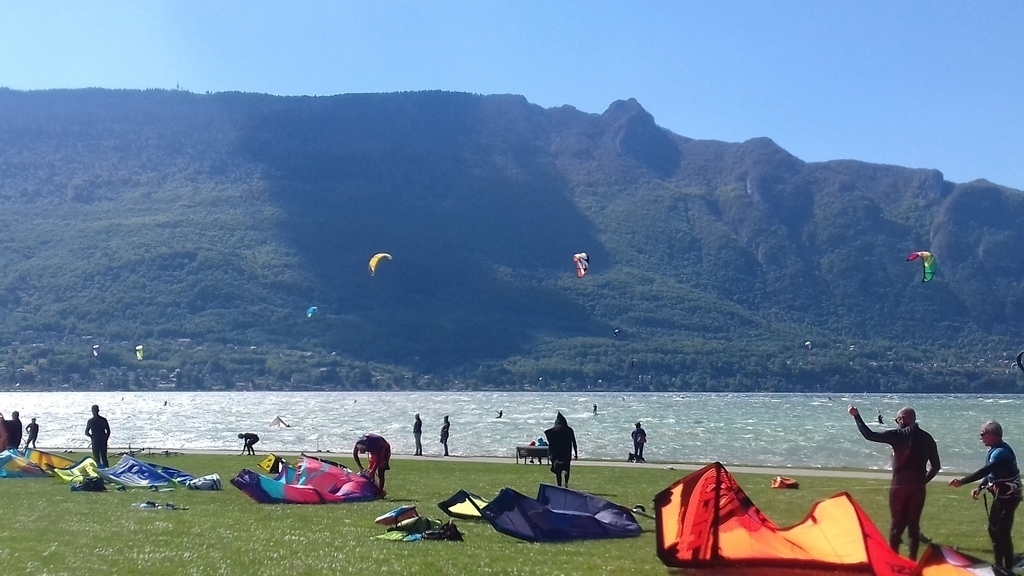 kite surf sur le lac du Bourget