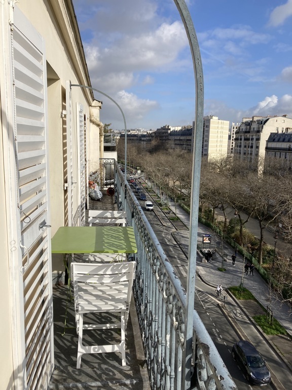 balcony with sun and view