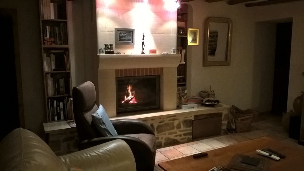 La cheminée en hiver 