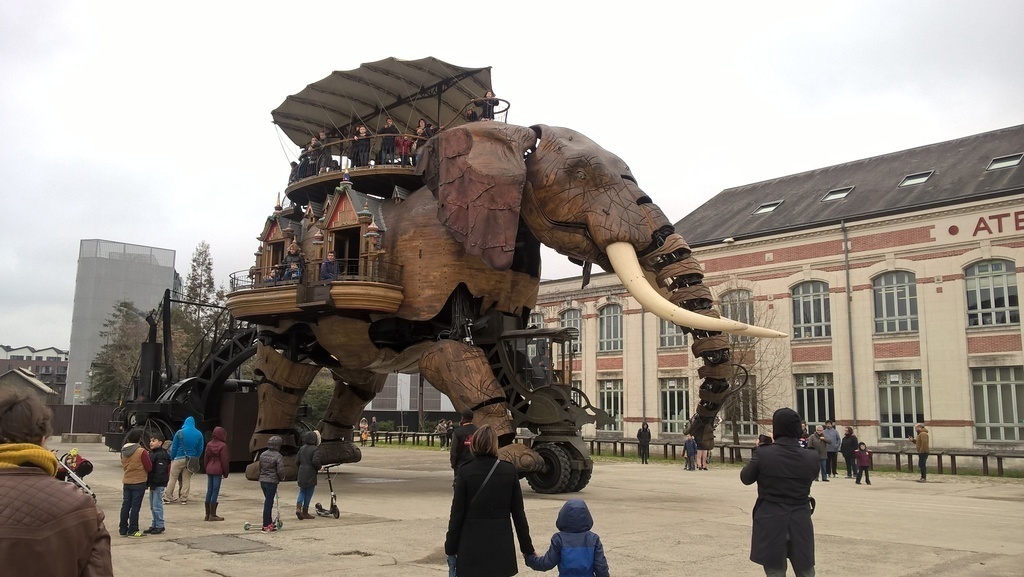 Promenade de l'éléphant sur l'Ile de Nantes