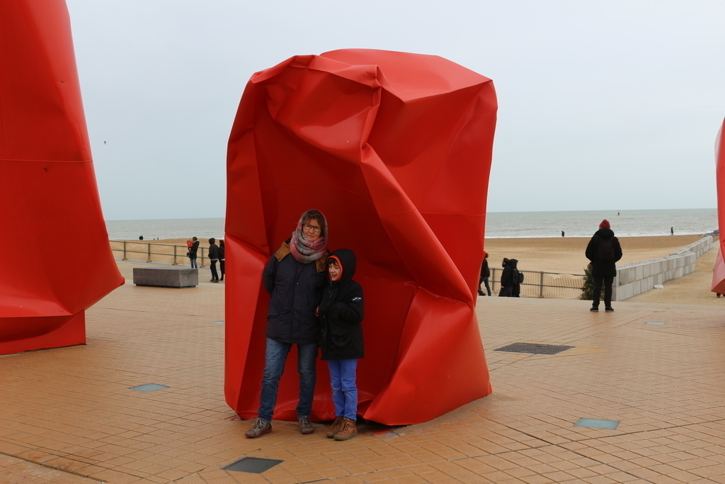 Ostende, avec Léo, fin d'année 2017