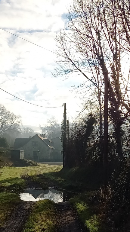 Passage à gué proche de la maison. 