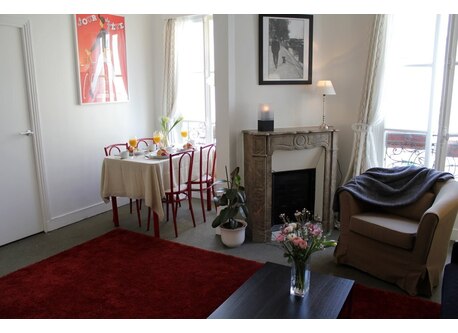 Dining area and living room