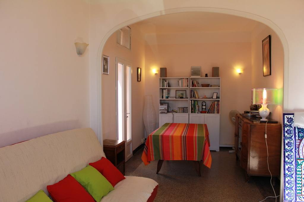 the main room, there is a convertible sofa there.