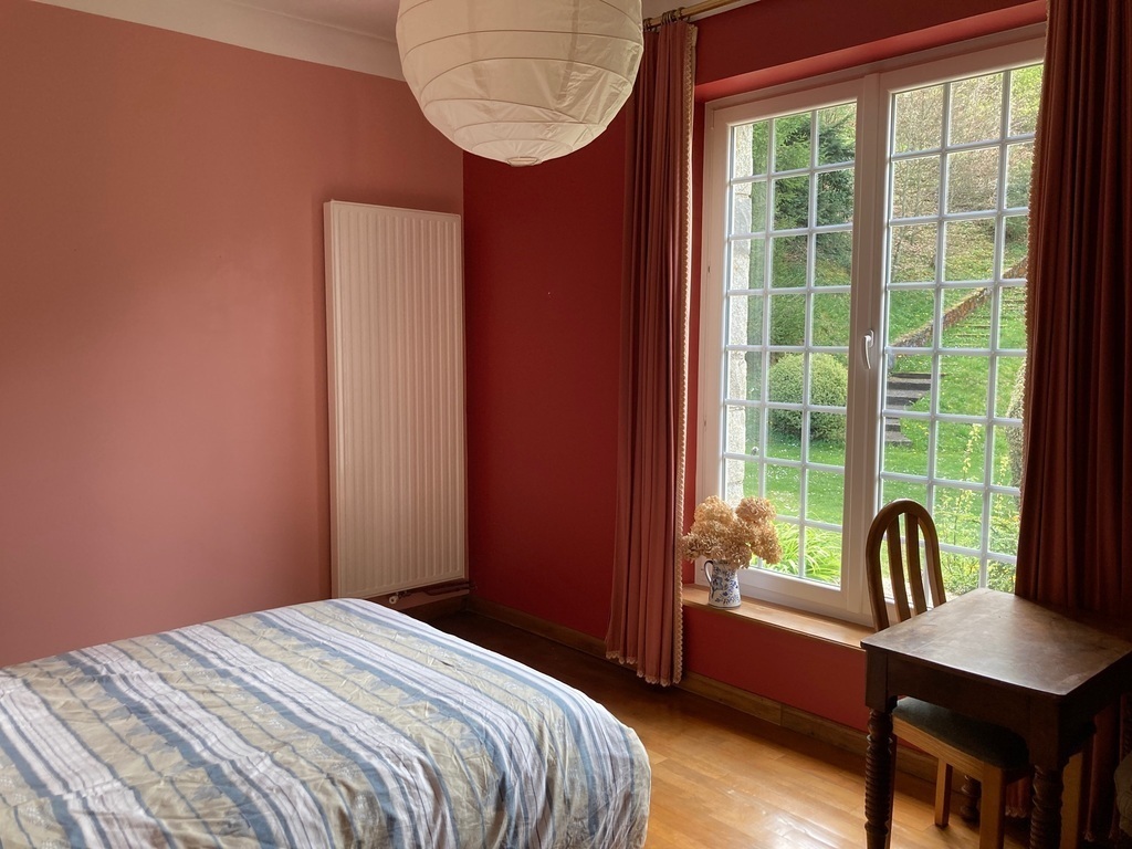 The bedroom downstairs