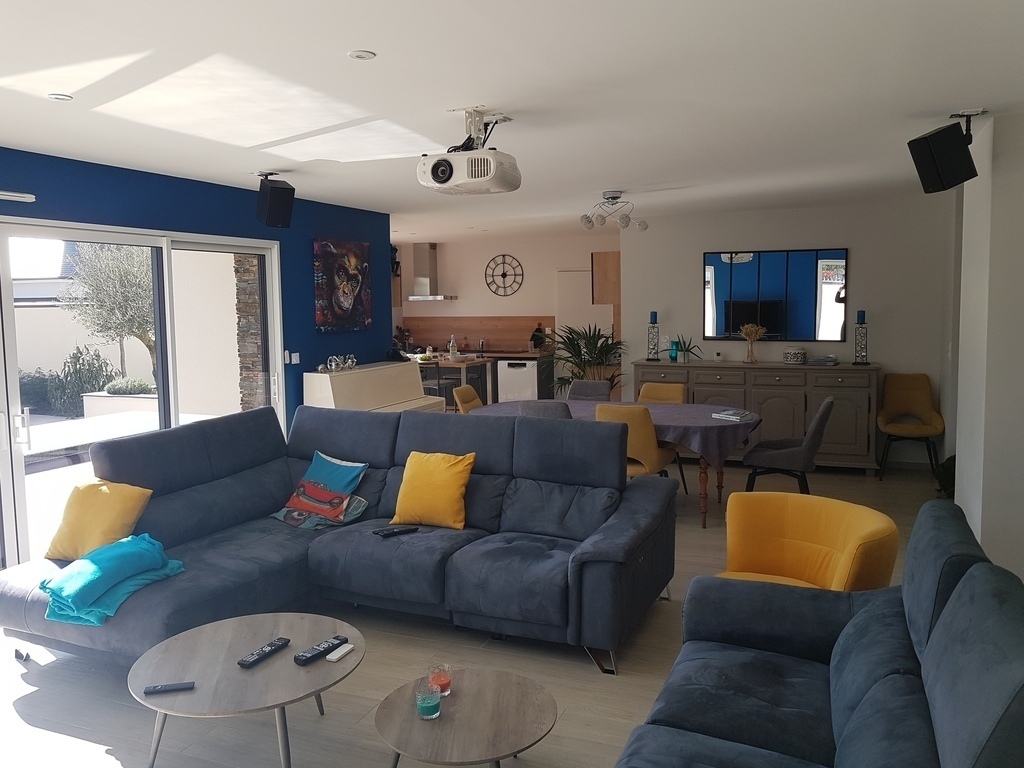 Living room and kitchen