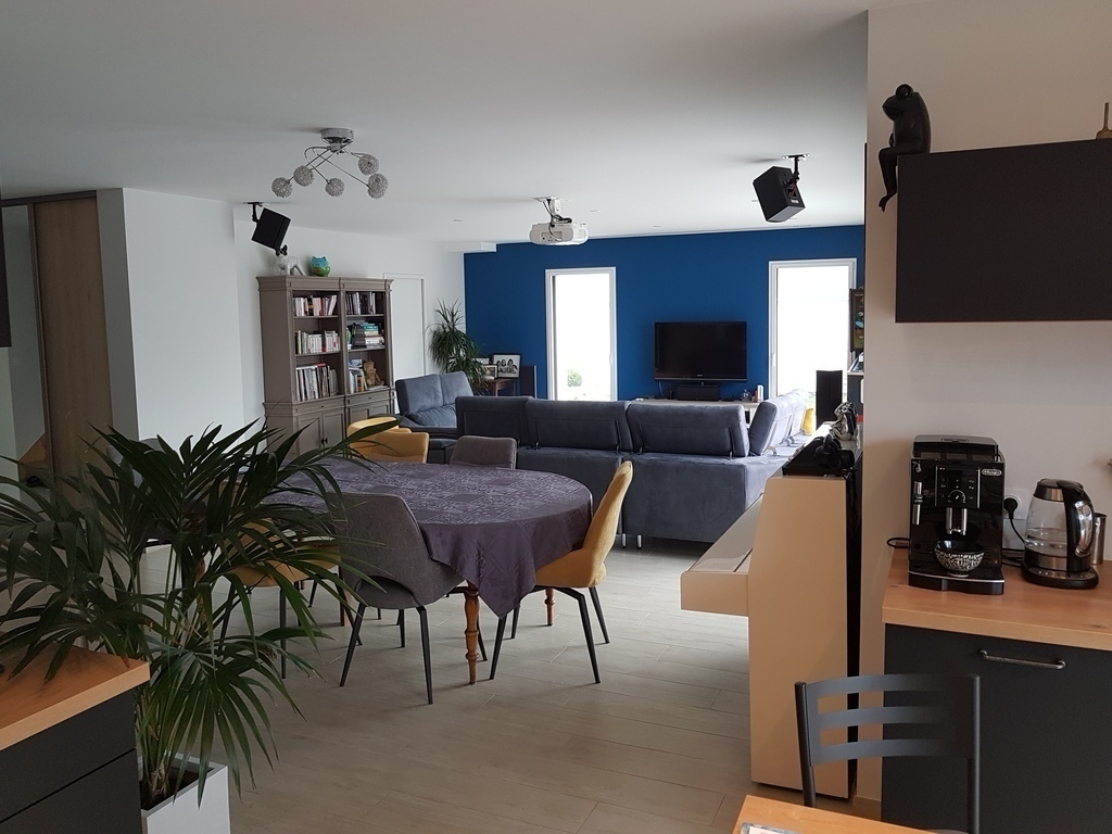 Living room and kitchen