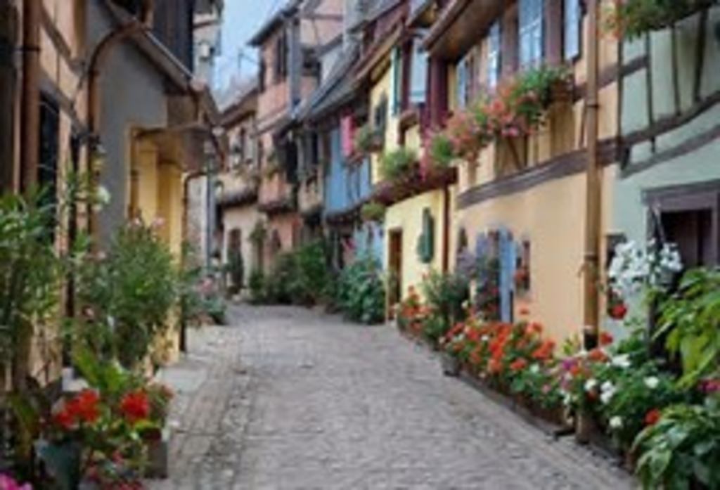 The charming village of Eguisheim, 3 km from our house, elected the most beautiful villahge of france in 2014 !