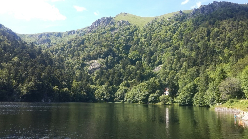 A lake in the moutains in summer, 40 mn by car from our house
