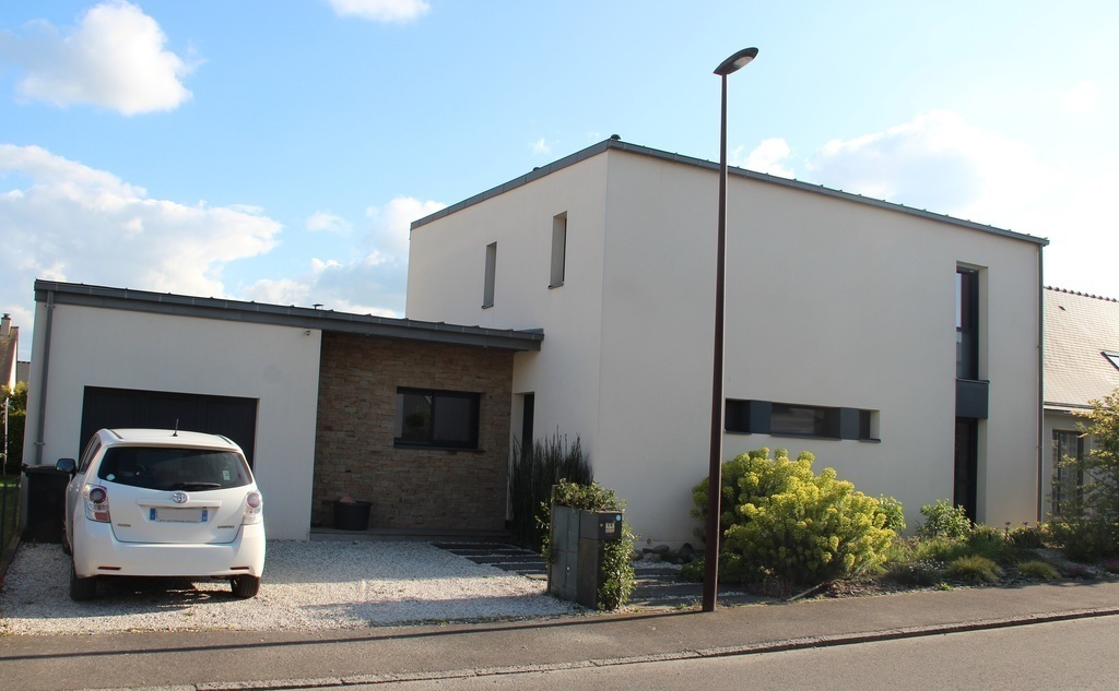Our car in front of the house