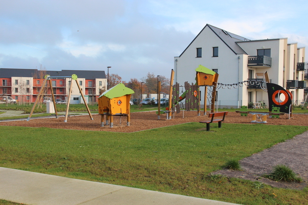 Kids playground in the street