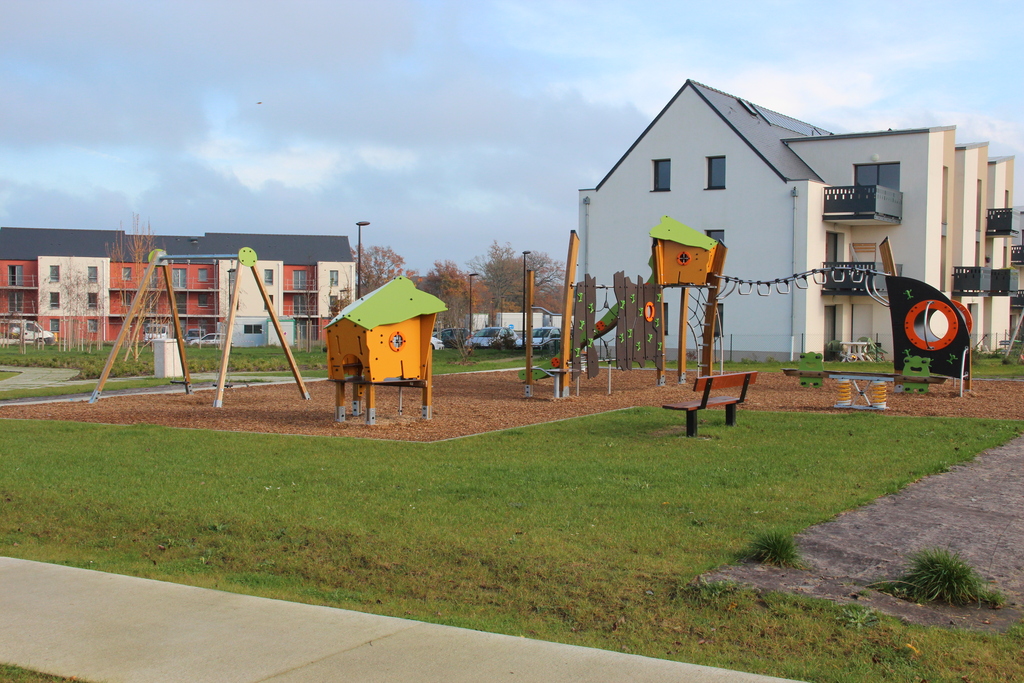 Kids playground in the street
