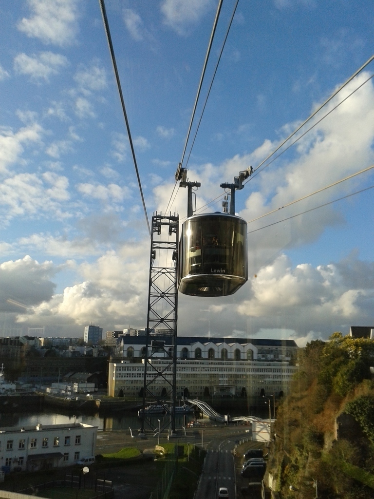 the cable cabin in Brest, going to a wonderful library and ondoor bike and skating place
