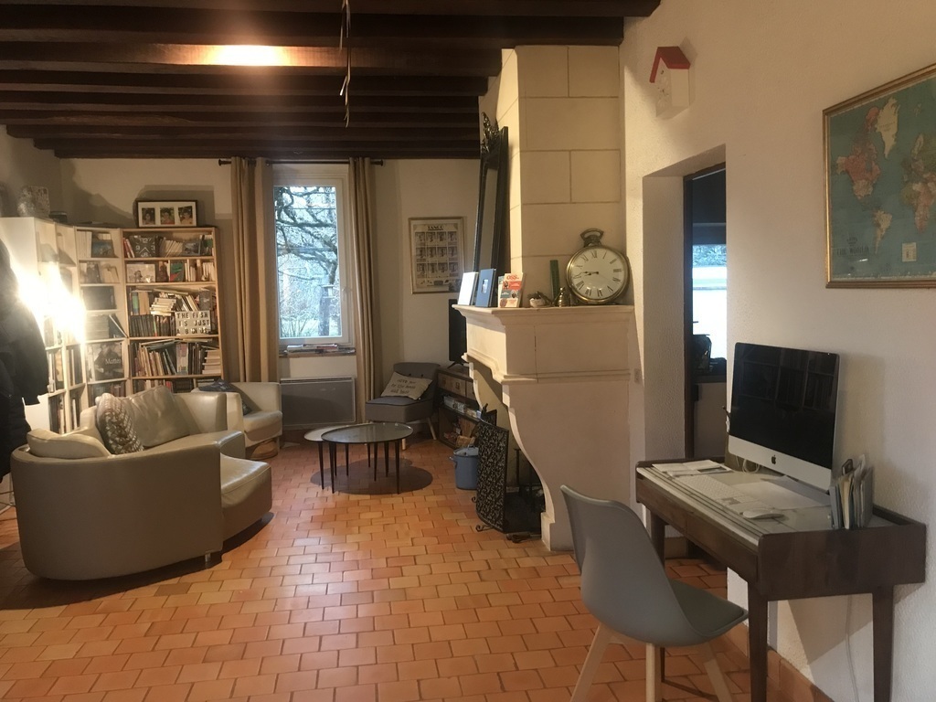 the other side of the living room, with the cosy corner