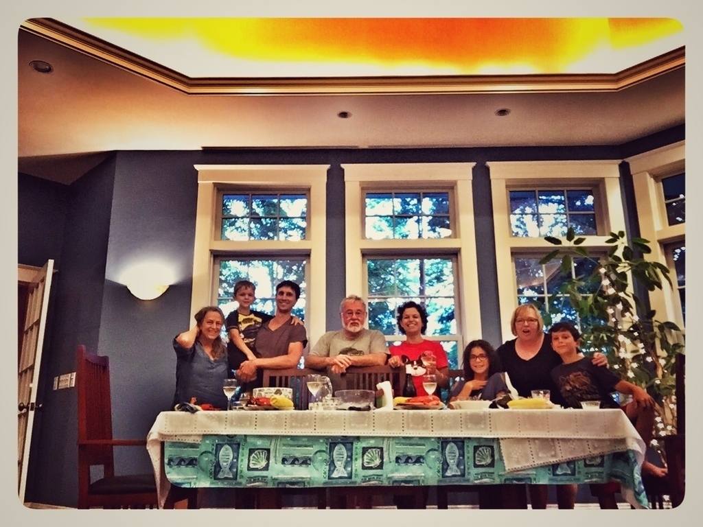 The last night of our extraordinary one-year exchange with John and Caroll, Boston MA, USA