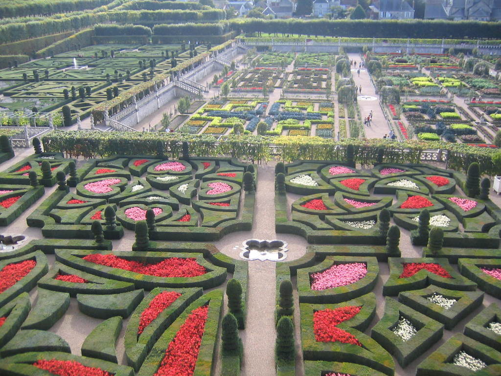 In the garden of the Chateau of Villandry (25 min by car)