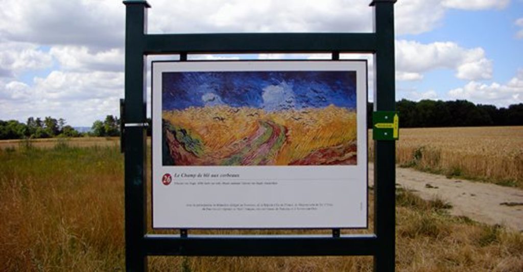 Fields inspiring Van Gogh in Auvers-sur-Oise.