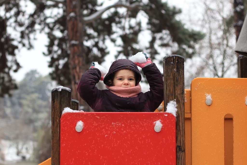 Snow in the nearby Moutsouris Park