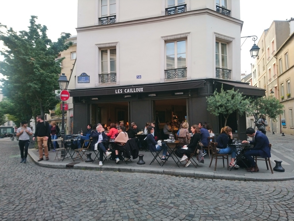 The nearby "Butte aux cailles" with its bars and restaurants