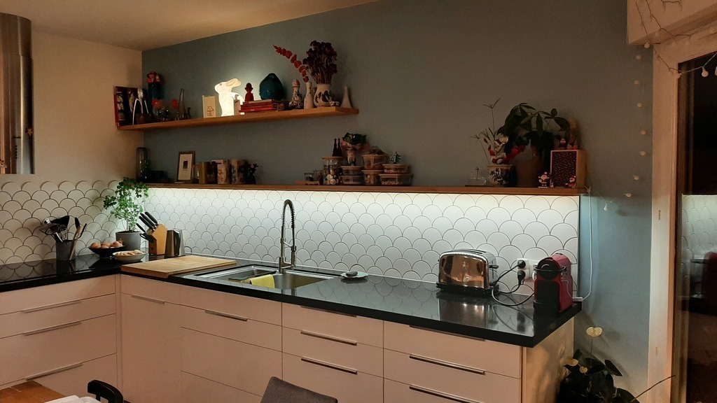 The main room (kitchen area)