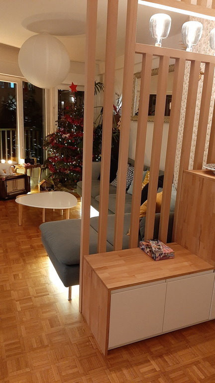 The main room (entrance and sofa)