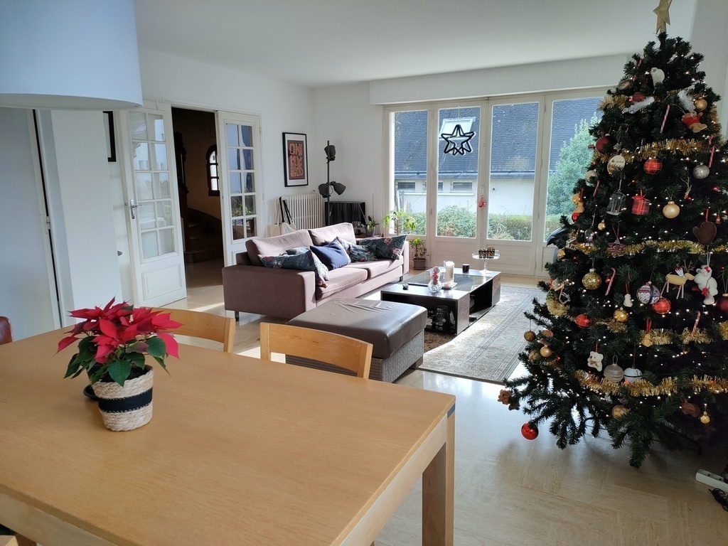 dining room and living room