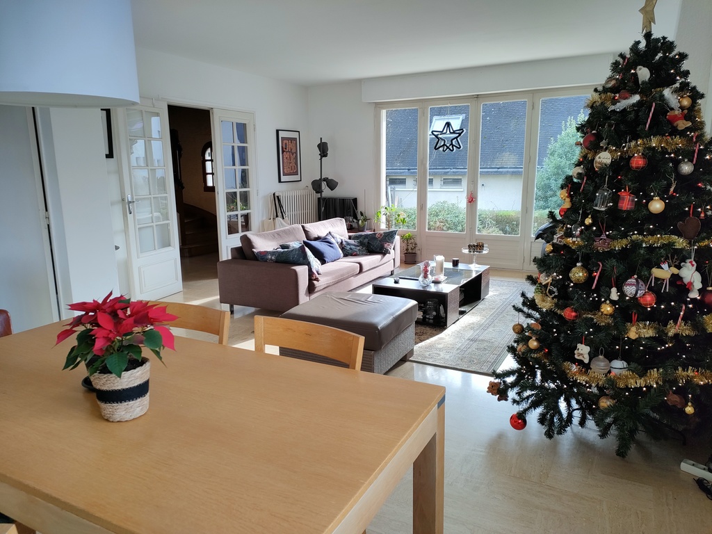 dining room and living room