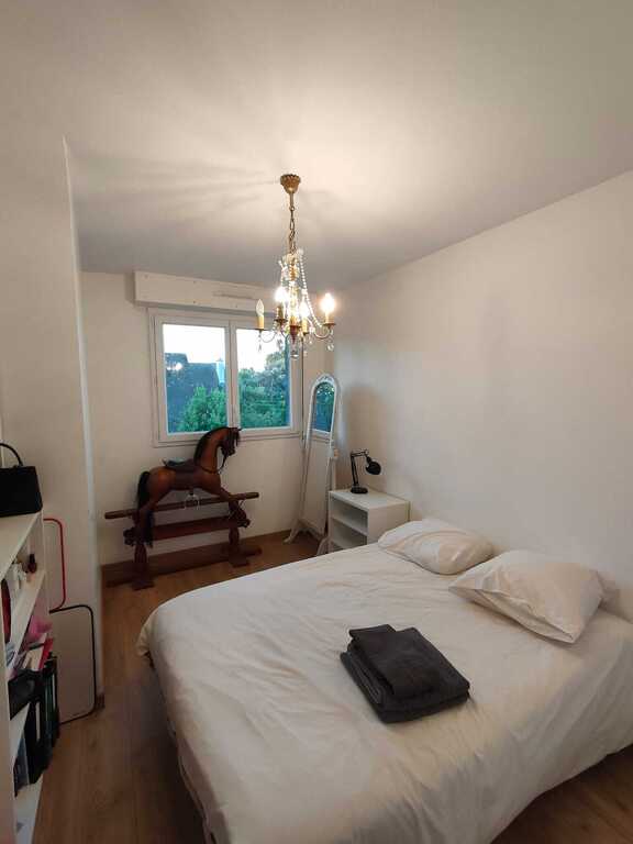 first bedroom upstairs with double bed