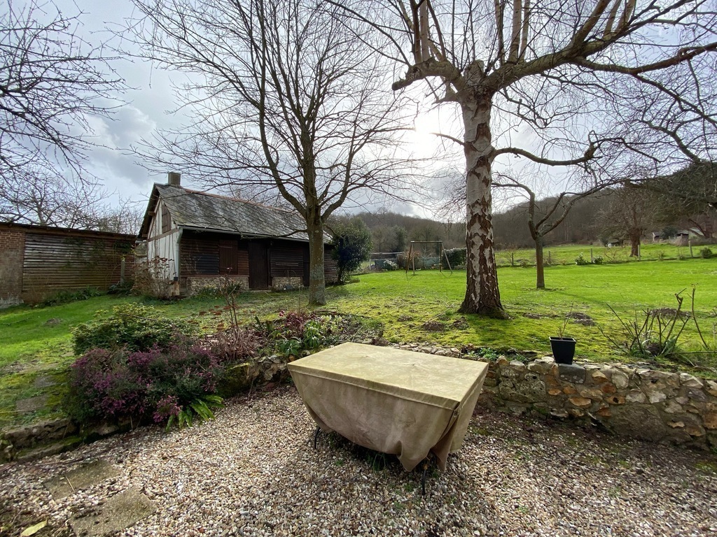 the summer table and back garden at winter times