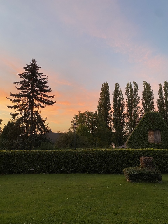 sunset from our garden