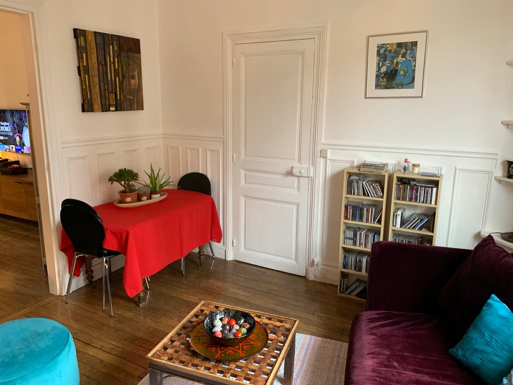 The living room and our dining table