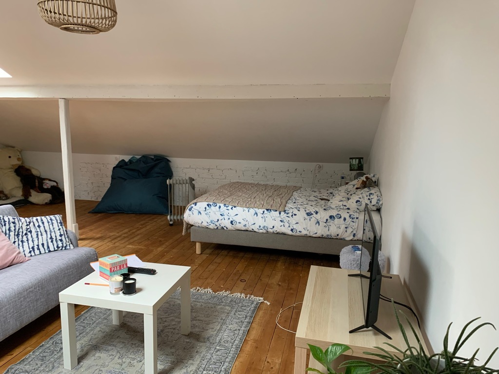 The huge room on the second floor