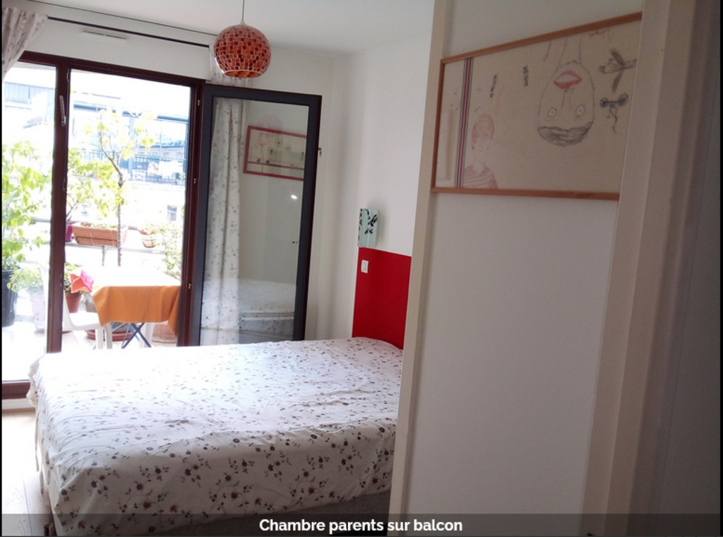 Chambre parentale sur balcon