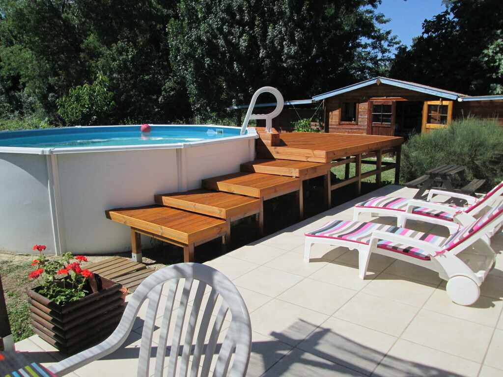 swimming pool with deck