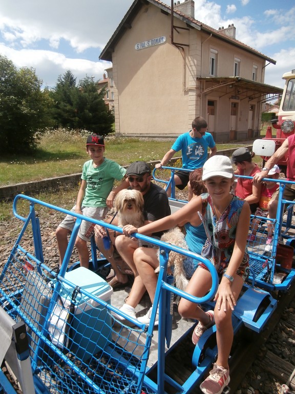 Vélorail à Dunière 50min
