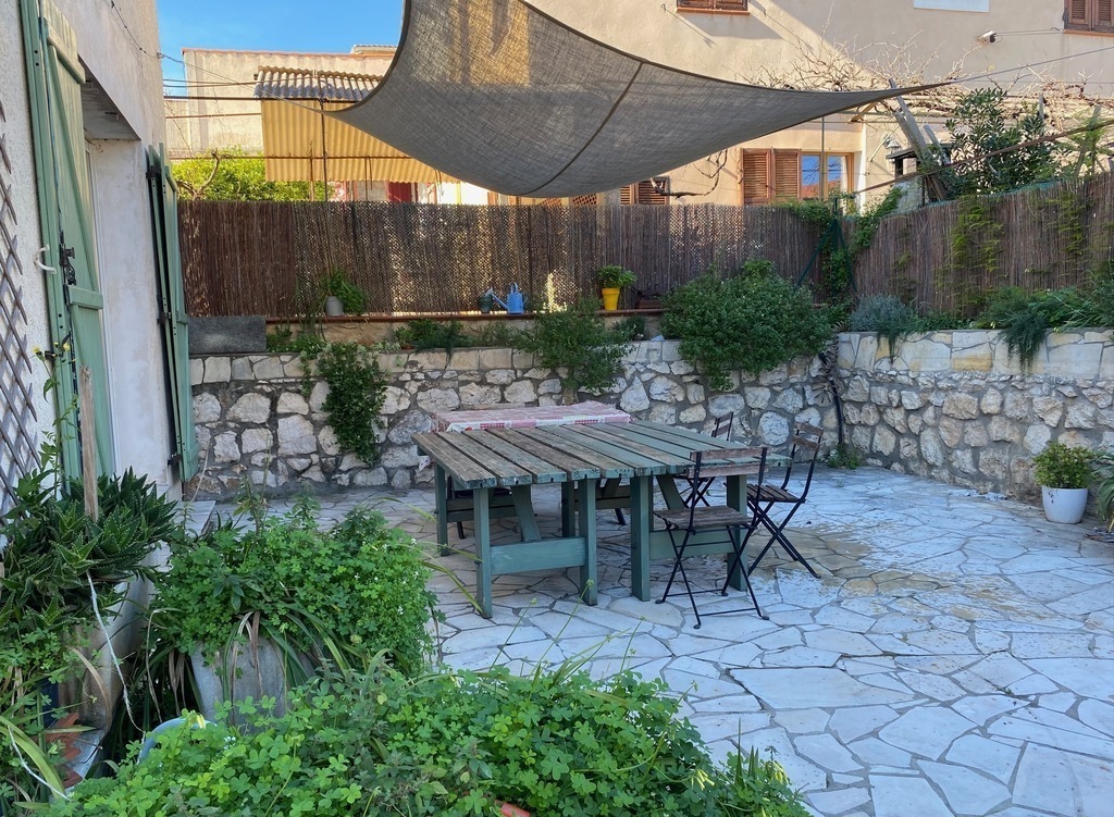 The terrace where we have dinner in summer time.