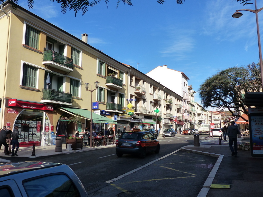 Downtown with plenty of shops