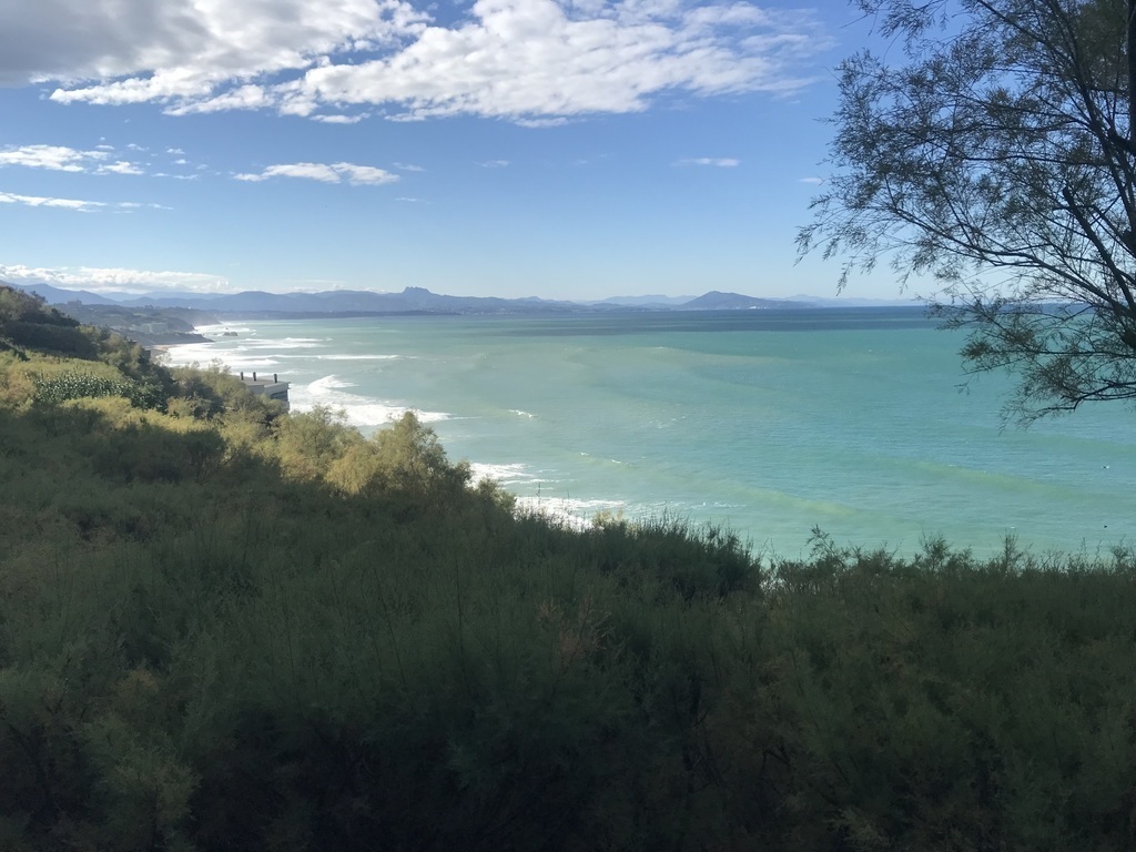 Biarritz in winter . La Côte des Basques . 