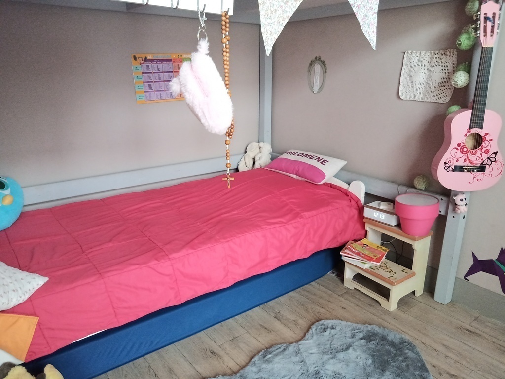 Bedroom 1 - the bed under bunkbed