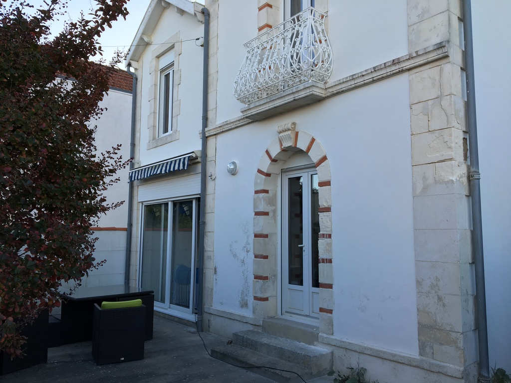 terrace front of the house 