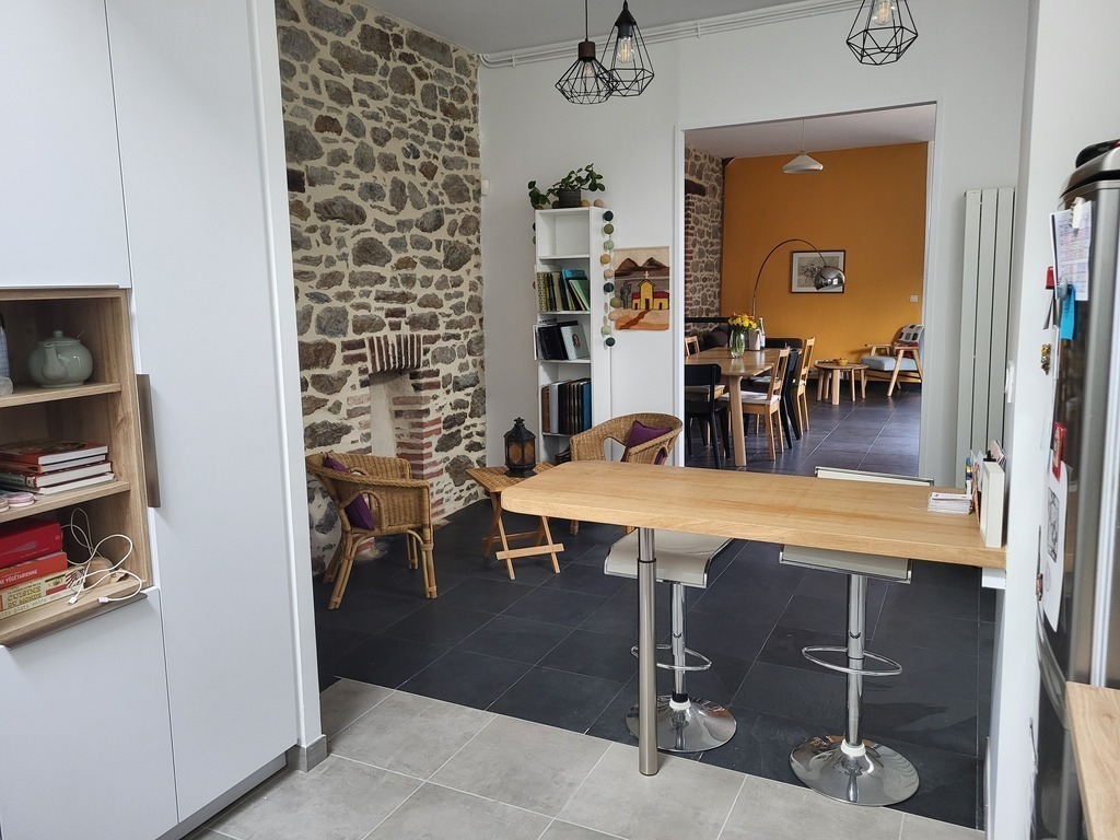 Open kitchen and living room