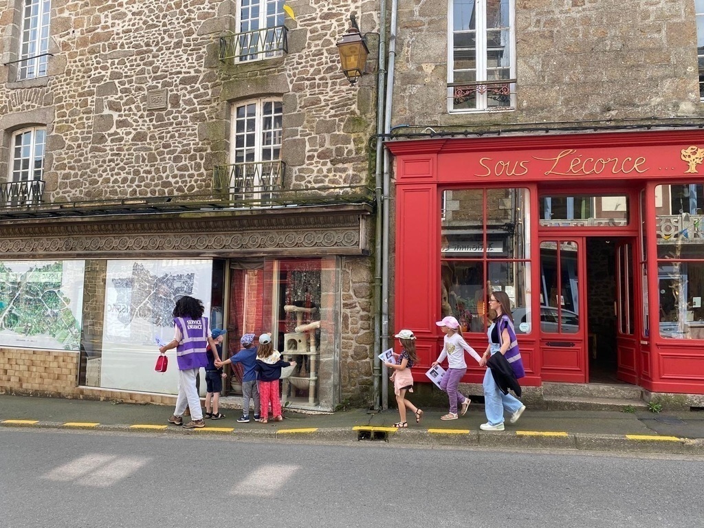 Group of school children